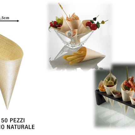 Cono In Legno Cm.9