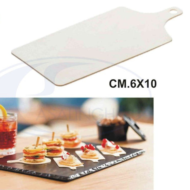 Mini Tagliere in Betulla Set 24 Pz. per Ristoranti Pizzerie Cucina 6x10 cm Leone