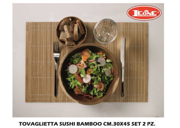 Tovaglietta Sushi Bamboo Cm.30X45 Set 2 Pz.-8024112100719