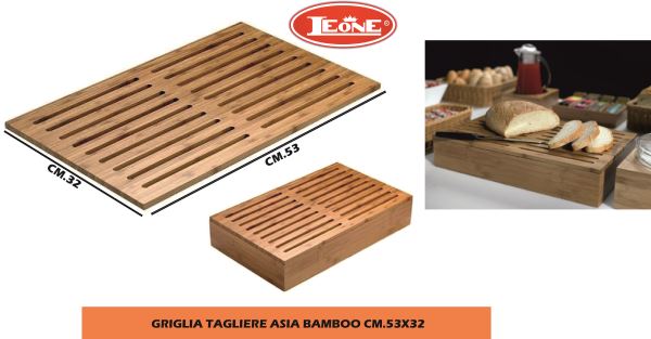 Griglia Tagliere Asia Bamboo Cm.53X32