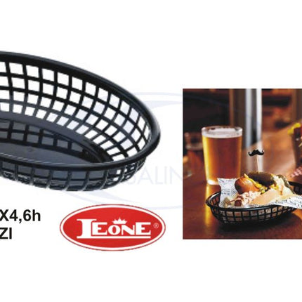 Leone Cestino Plastica Ovale: Set 12 Pz. Portatutto e Portapane (Cm. 27,5x17,5x3,8h e Cm. 23,5x15x4,6h) - Tutto Tutto Meno Meno