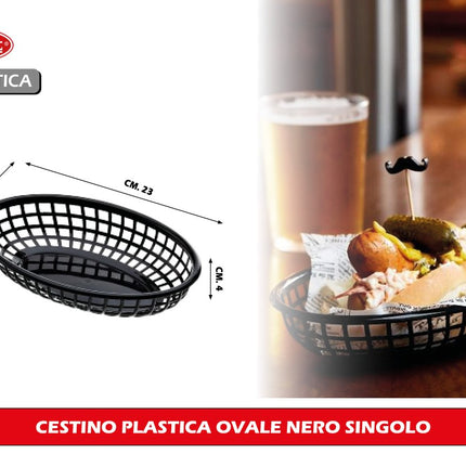 Cestino Ovale in Plastica Leone – Portapane e Portatutto, 2 Misure Disponibili! 23.5 x 15 x 4.6 cm Leone