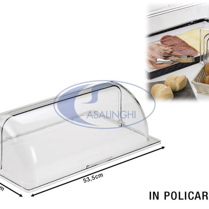 Leone Coperchio In Policarbonato E Pvc: Protezione E Visibilità Per Alimenti Professionali 53,5X32,5X17h Leone