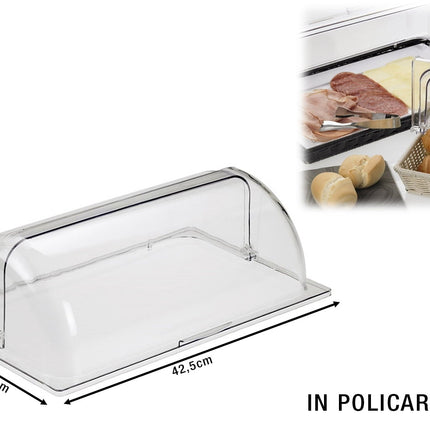 Leone Coperchio In Policarbonato E Pvc: Protezione E Visibilità Per Alimenti Professionali 42,5X29X15h Leone