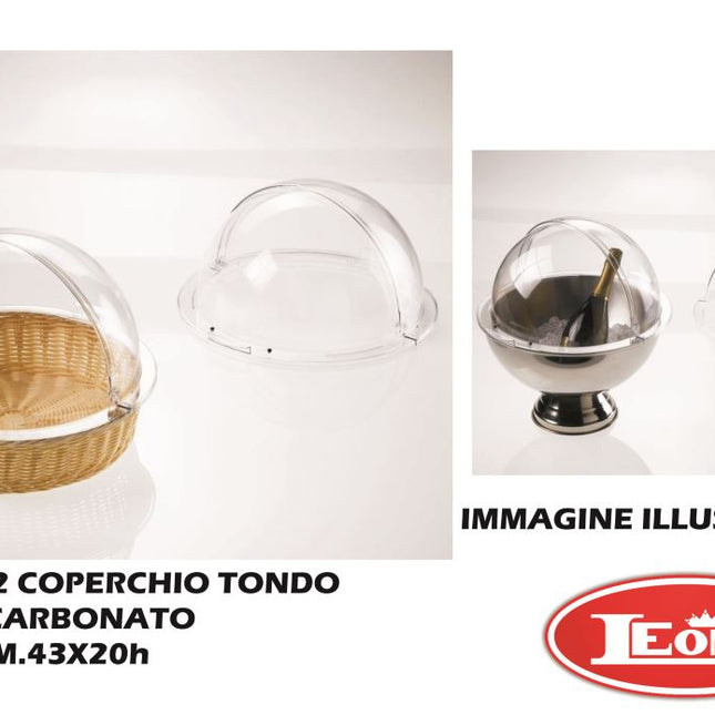 Coperchio Tondo Policarbonato Cm.43X20H-8024112105523