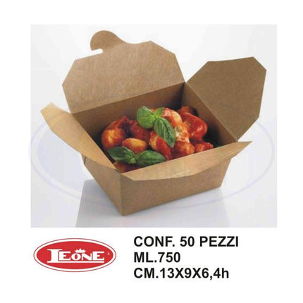 Leone Scatola Chiusa Kraft/Pe Avana In Vari Formati Per Contenimento E Conservazione Normale 750ml Leone