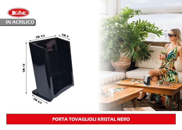 Portatovaglioli Verticale Nero X Tovagl. 17X17
