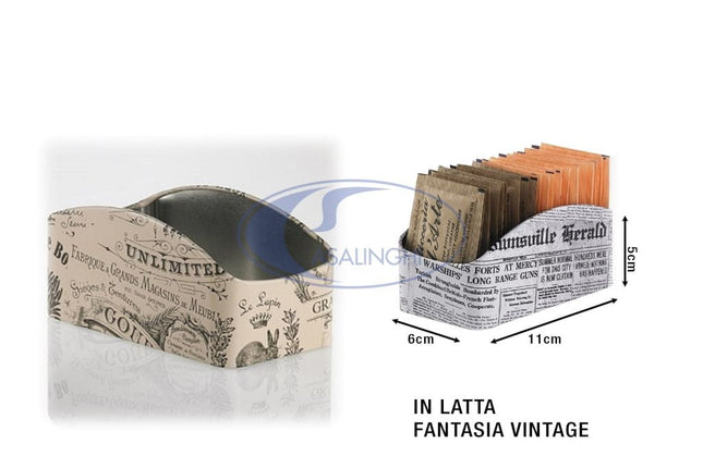 Leone Portabustine Zucchero Vintage E Journal: Espositore Tavola Di Stile Leone