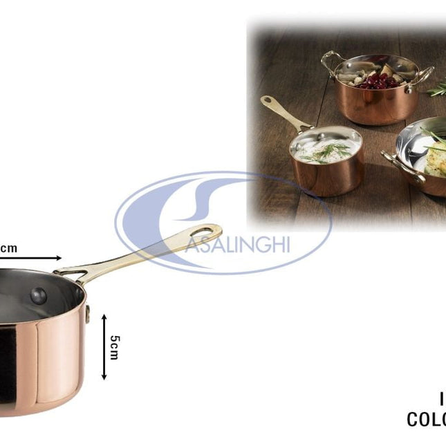Leone Casseruola in Acciaio Color Rame: Eleganza per Servire in Tavola - Tutto Tutto Meno Meno