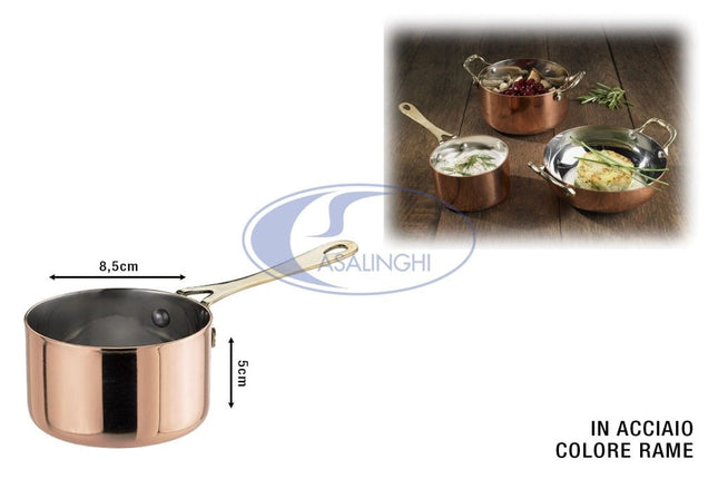 Leone Casseruola In Acciaio Color Rame: Eleganza Per Servire In Tavola Leone