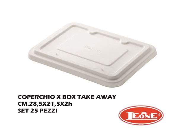 Coperchio X Box Take Away Set 25 Pz. Cm.28