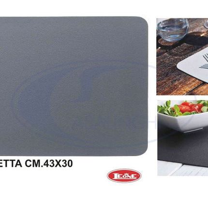 Tovaglietta Les Chic Grigio Cm.43X30 Singola Colazione Pranzo Cena Leone