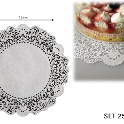 Pizzi Regal Bianco Set 250 Pz. Cm.24-8024112031242