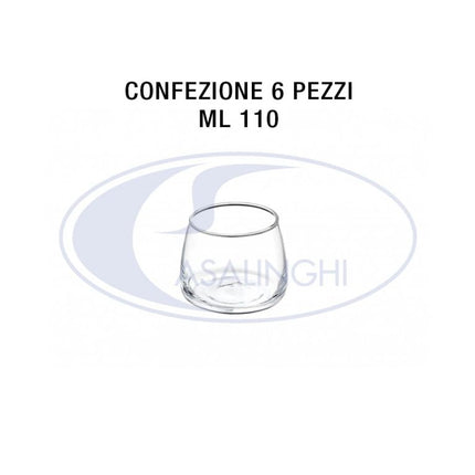 Leone Bicchierino in Vetro: Set 6 Pezzi per Dessert, Salse e Liquori (Varie Dimensioni) - Tutto Tutto Meno Meno