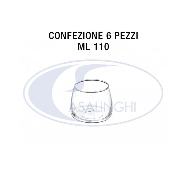 Leone Bicchierino in Vetro: Set 6 Pezzi per Dessert, Salse e Liquori (Varie Dimensioni) - Tutto Tutto Meno Meno