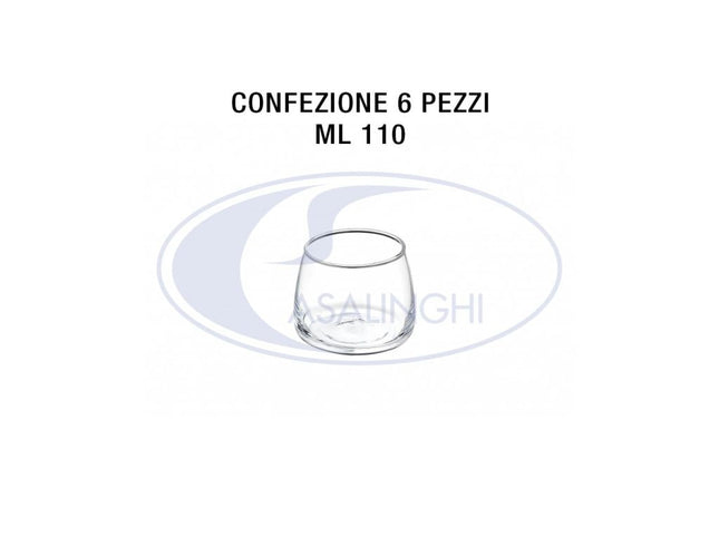 Leone Bicchierino in Vetro: Set 6 Pezzi per Dessert, Salse e Liquori (Varie Dimensioni) - Tutto Tutto Meno Meno