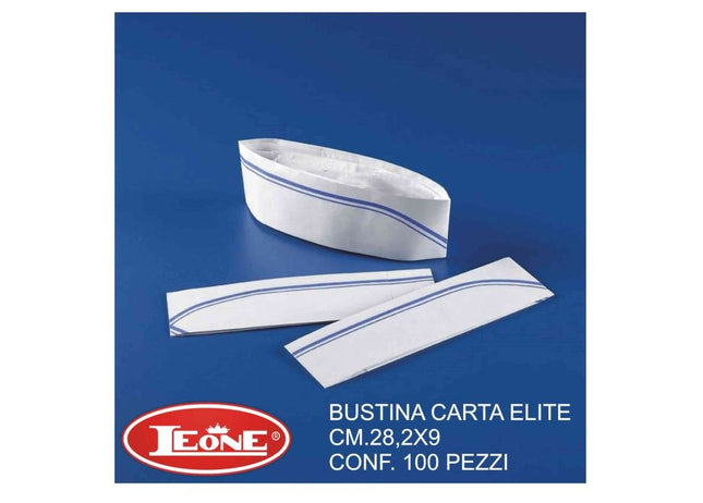 Bustina Carta Elite Cm.28,2X9 Set 100 Pezzi Leone