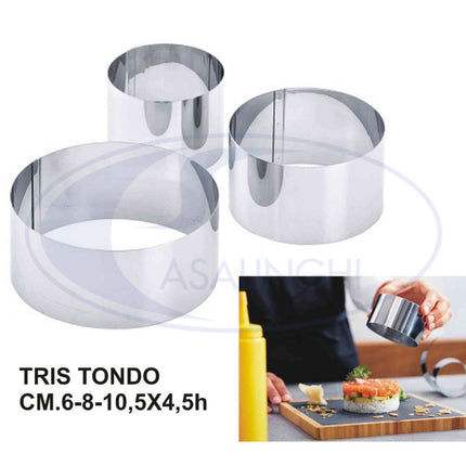 Coppa Pasta Tondi Set 3 Pz. Cm.6-8-10