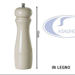 Leone Macina Pepe e Sale in Legno con Macina in Ceramica Altezza 15 cm Leone
