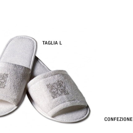Leone Ciabatte in Spugna Imbustate Singolarmente: Comfort e Igiene per i Tuoi Ospiti - Tutto Tutto Meno Meno