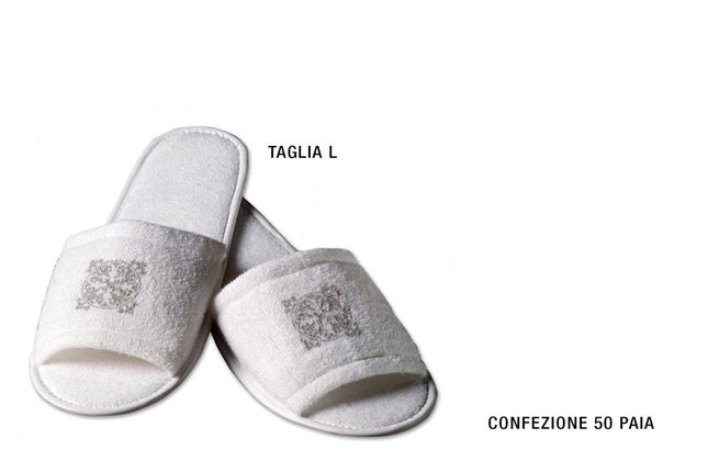 Leone Ciabatte In Spugna Imbustate Singolarmente: Comfort E Igiene Per I Tuoi Ospiti Acanto (50 PAIA) Leone