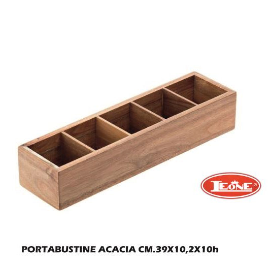 Portabustine in Acacia and Bamboo Naturale with Various Dimensions