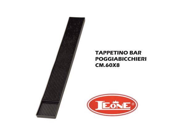 Tappetino Poggiabicchieri Nero Cm.60X8-8024112011169