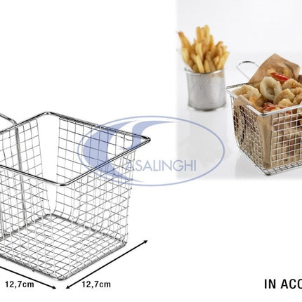 Mini Cestello Acciaio 18/8 Cm.12
