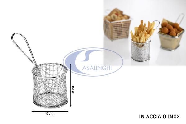 Mini Cestello Acciaio 18/8 Cm.8X8H-8024112054210