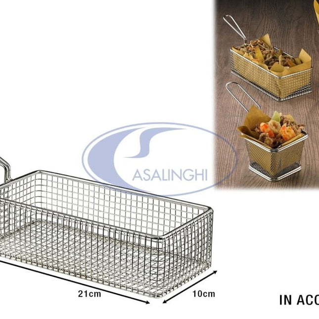 Mini Cestello Acciaio 18/8 Cm.21X10X6H-8024112054241