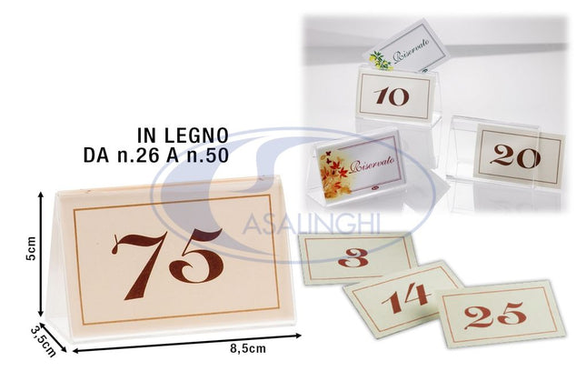 Leone Numeri Da Tavolo Avorio: Set 50 Pezzi Per Segnaposto E Segnatavolo (1-50) 26-50 Leone