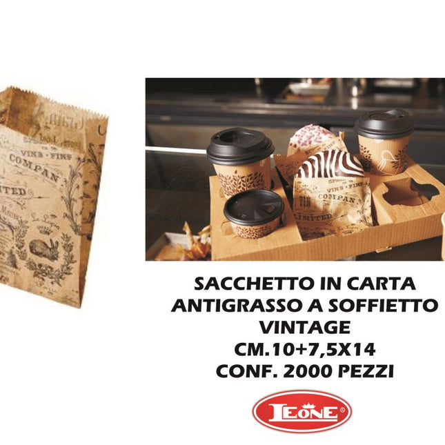 Sacchetto Antigrasso Conf. 2000 Pz. Cm.10+7