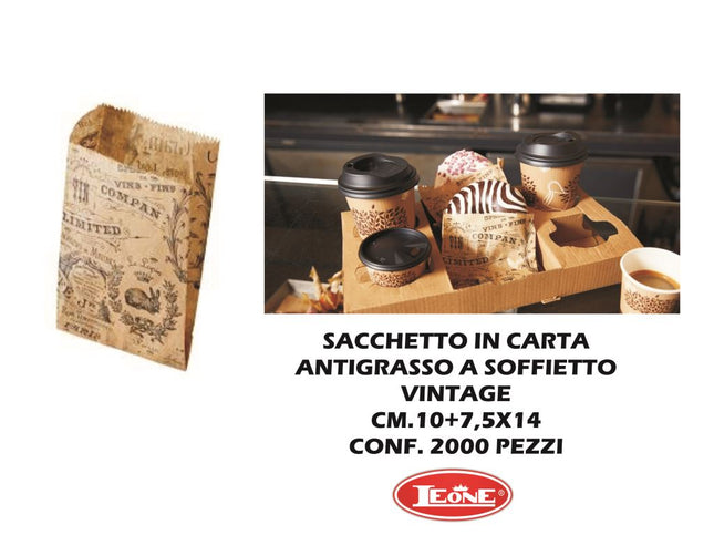 Leone Sacchetti In Carta Antigrasso: Soluzione Ideale Per Alimentari (Confezione Multipla) Leone