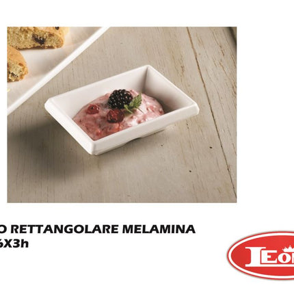 Piatto Rett. Melamina Le Perle Cm.9