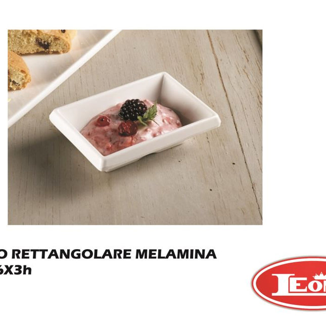 Piatto Rett. Melamina Le Perle Cm.9