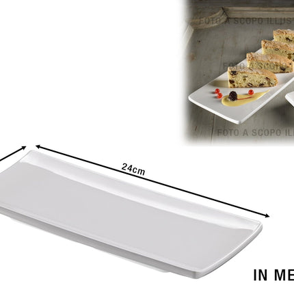 Leone Vassoio In Melamina Le Perle: Eleganza Rettangolare Per Party E Aperitivi 24x10x2h cm Leone