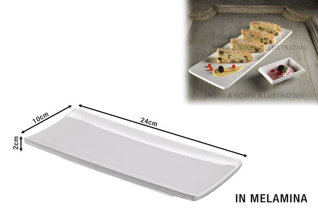 Leone Vassoio In Melamina Le Perle: Eleganza Rettangolare Per Party E Aperitivi 24x10x2h cm Leone