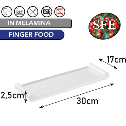 Leone Vassoio Rettangolare In Melamina, Elegante E Resistente, Ideale Per Buffet, Catering E Cene