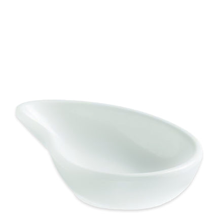 Ciotola In Melamina Ovale Bianca 10X6.5X2.4 Cm, Resistente, Elegante, Multiuso Per Salse E Antipasti, Finger Food, Aperitivi, Salsa Di Soia
