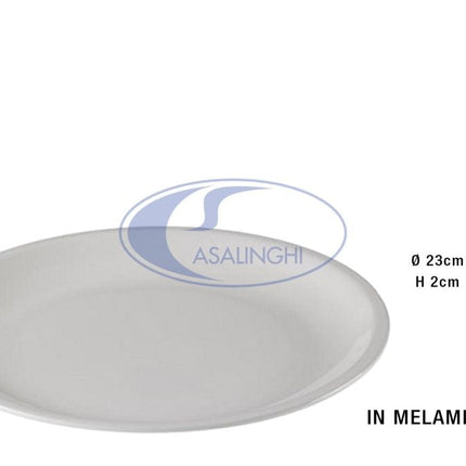 Piatto Piano Melamina Cm.23X2H-8024112630667