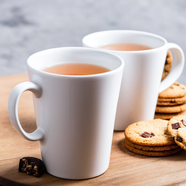 Tazza Latte In Melamina Bianca 8,5X10H Cm, Resistente, Leggera E Pratica Per Colazione E Bevande, Elegante E Compatta Per Colazioni E Catering