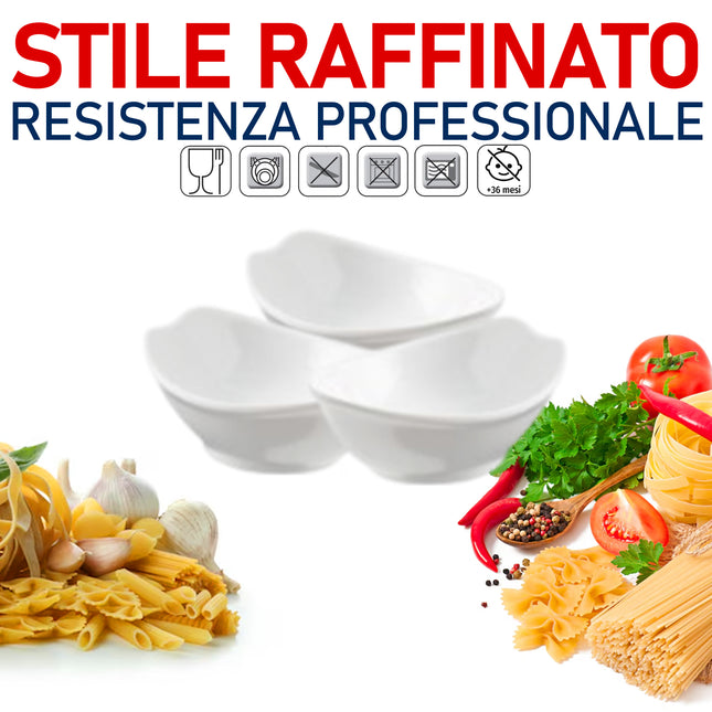 Leone Coppetta In Melamina 9,4X7,5X4H Cm Bianca