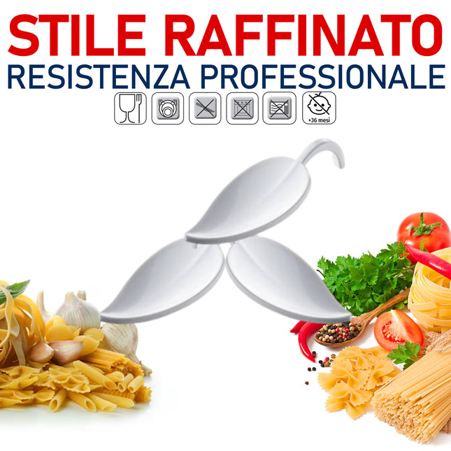 Leone Piattino Finger Food In Melamina A Foglia: Design Raffinato (10,5X4,5X2,2H Cm)