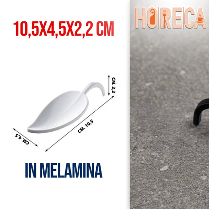 Leone Piattino Finger Food In Melamina A Foglia: Design Raffinato (10,5X4,5X2,2H Cm)