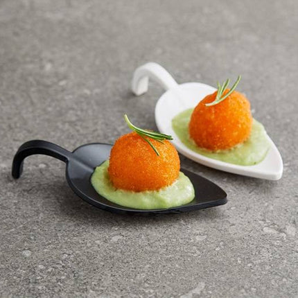 Leone Piattino Finger Food In Melamina A Foglia: Design Raffinato (10,5X4,5X2,2H Cm)