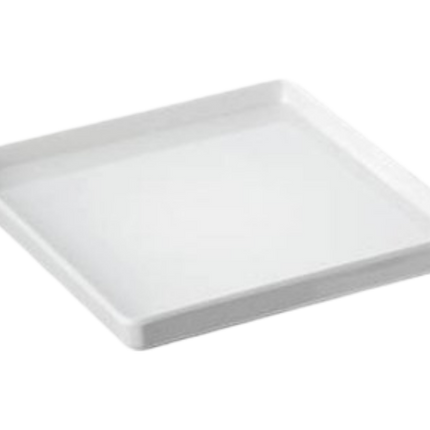 Leone Piattini In Melamina: Design Quadro E Rettangolare Per Stuzzichini E Salse 8x8x1,3 cm Bianco Leone