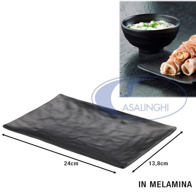 Vassoio Rettangolare in Melamina per Dolci e Snack, Vari Dimensioni Disponibili Leone