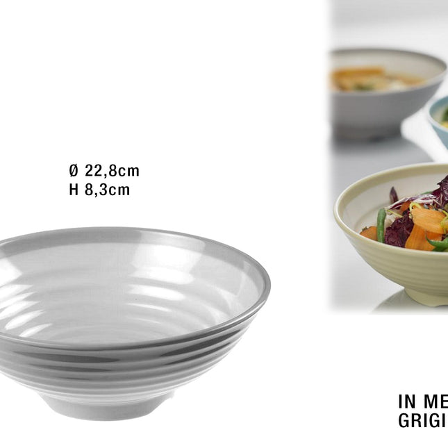 Leone Ciotola Tonda In Melamina: 22,8X8,3 Cm, Versatile Per Uso Quotidiano E Decorativo