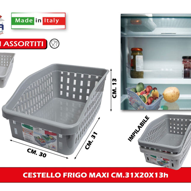 Le.Ga Cestello Frigo Con Manico | Organizzazione E Trasporto Alimenti