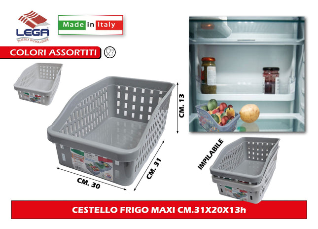 Le.Ga Cestello Frigo Con Manico | Organizzazione E Trasporto Alimenti LE.GA